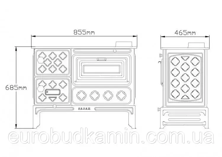 Прев'ю: Піч Sabah S12UC BLACK