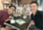 Josiah (left) with James (right) and Siling (middle) Ong