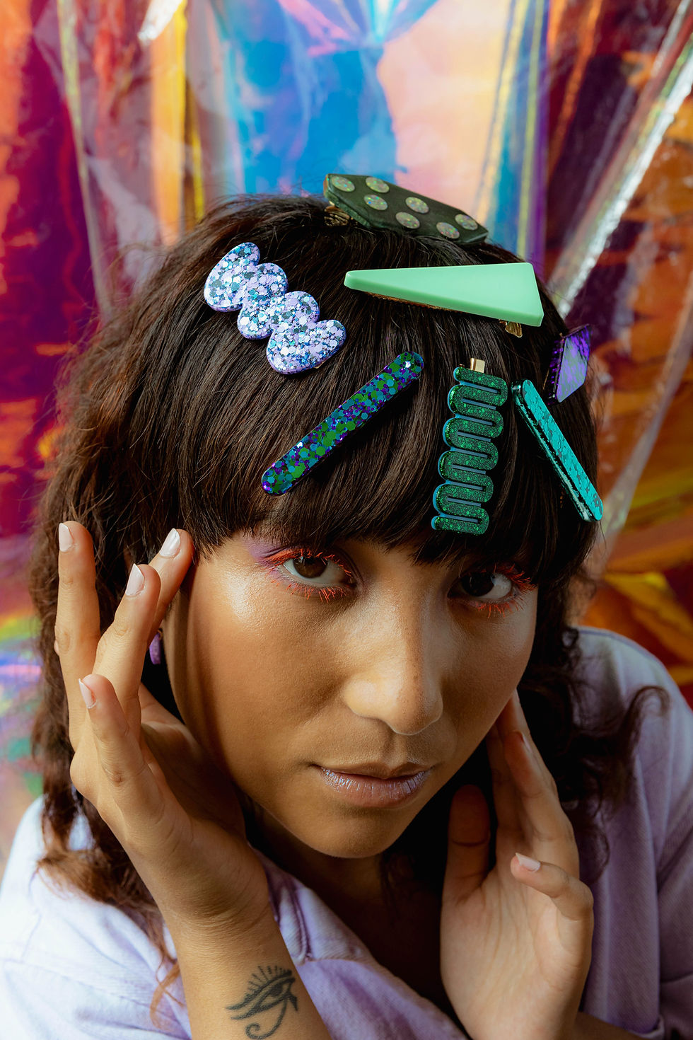 Miniature : Barrette - FUTURA argent