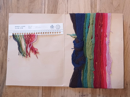 68 フレミッシュ織 スウェーデン 絵織物 製作キット 手織り 花3点セット