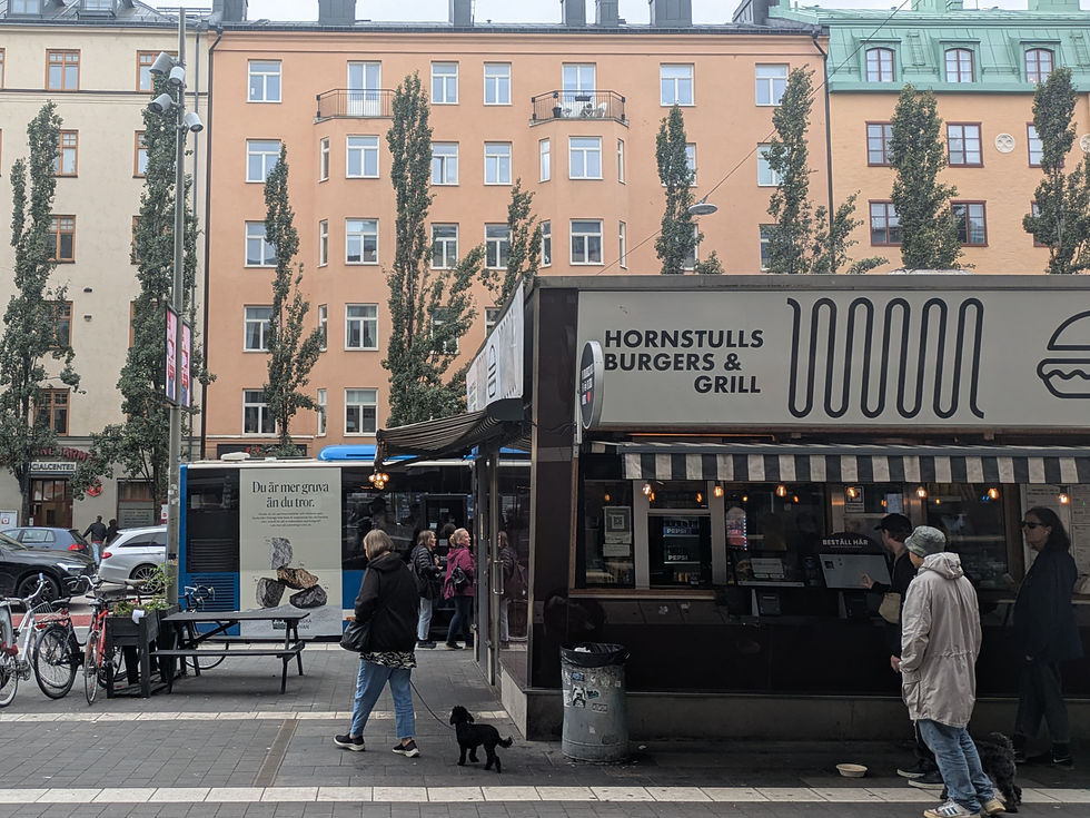 ストックホルムでの買い付け時の風景　