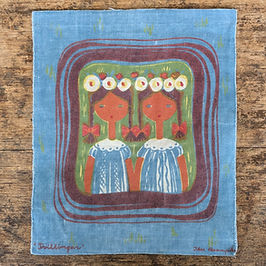 北欧 ヴィンテージ タペストリー Anne nomtak ジャガード織り スウェーデン製 タペストリー Anne Nömtak