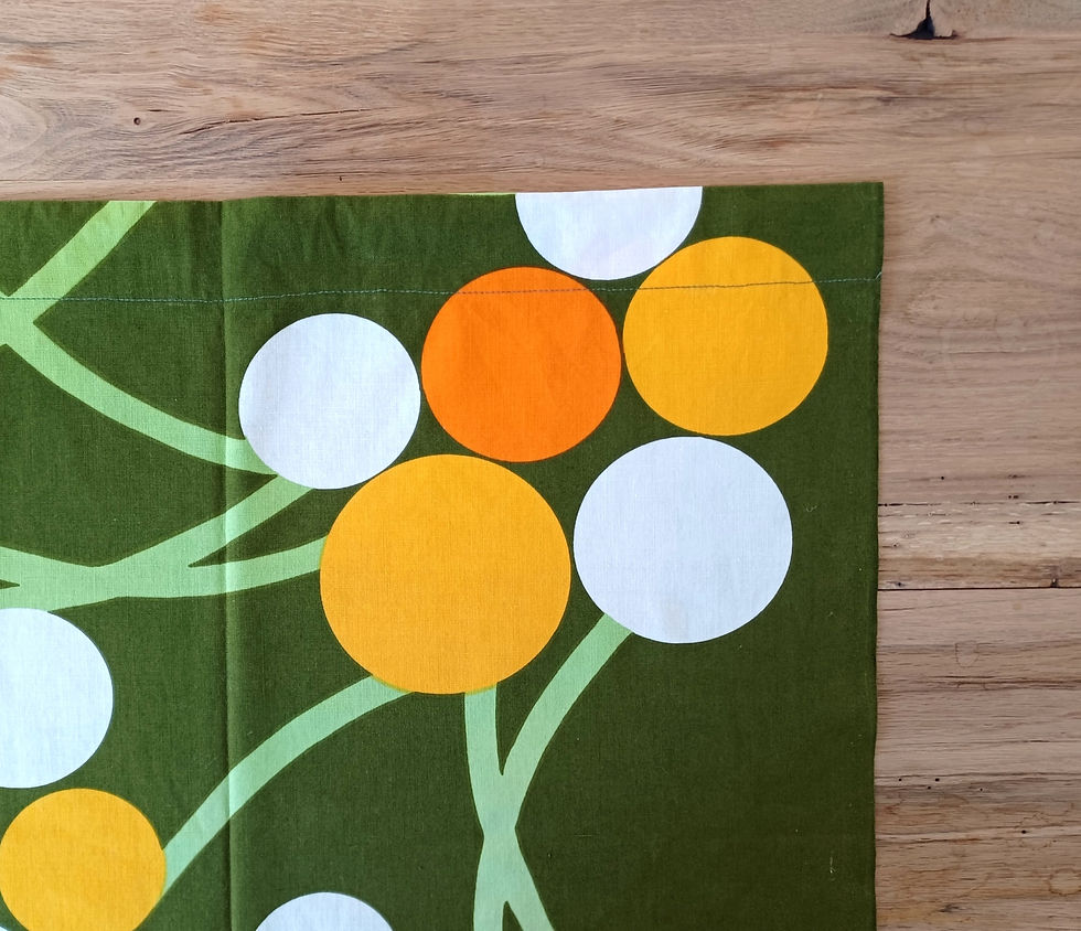 サムネイル： Tampella カラフルドット柄ヴィンテージファブリック①