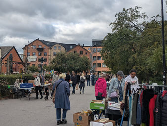 北欧買い付け中の風景
