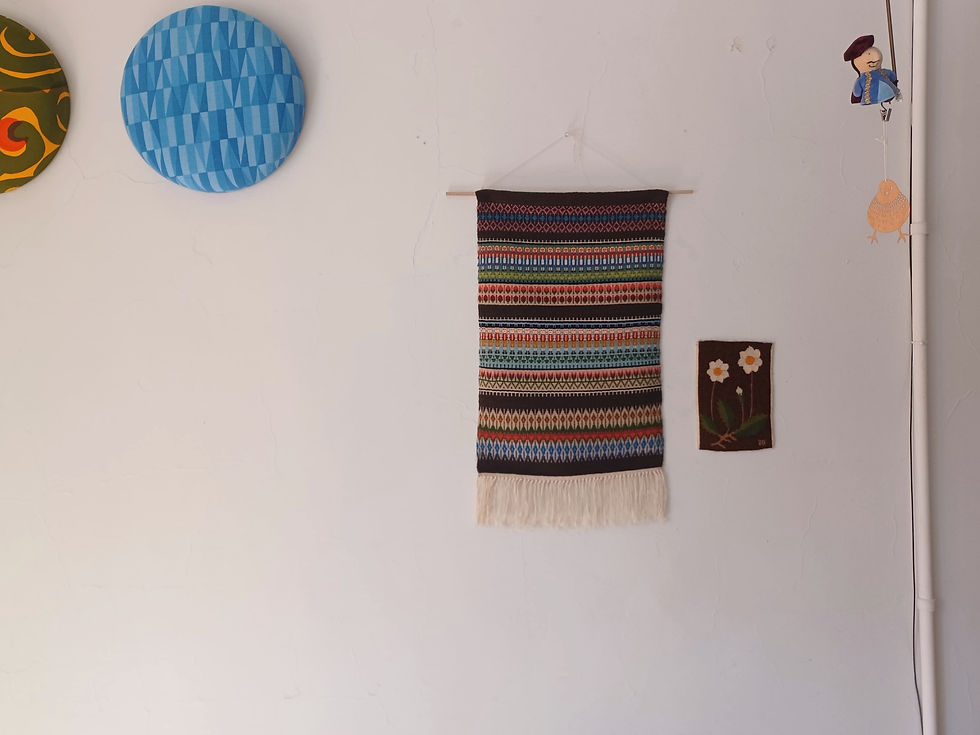 サムネイル： スウェーデン　小さいフレミッシュ織りのタペストリー　マーガレット