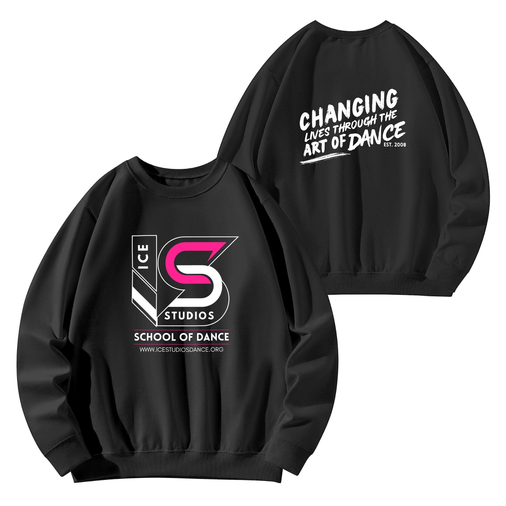 ICE STUDIOS Front & Back Printing Unisex Cotton Sweatshirt