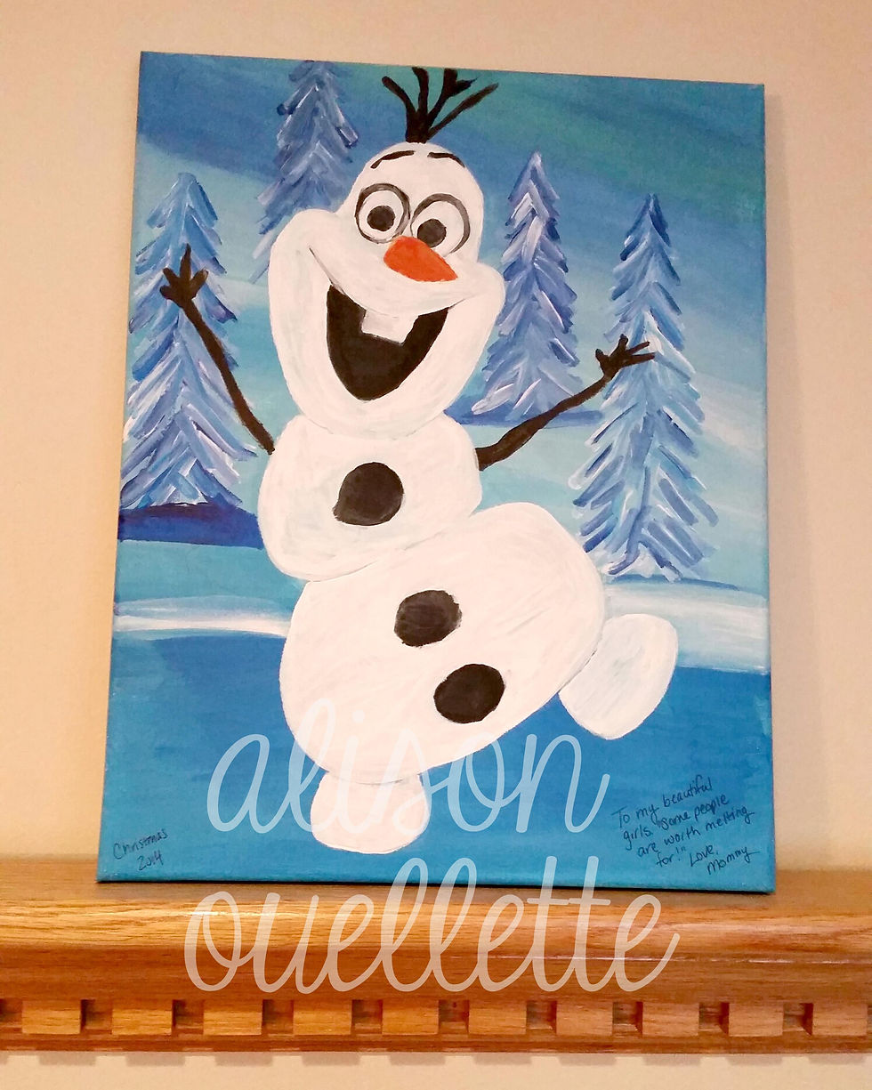 Olaf Painting Frozen