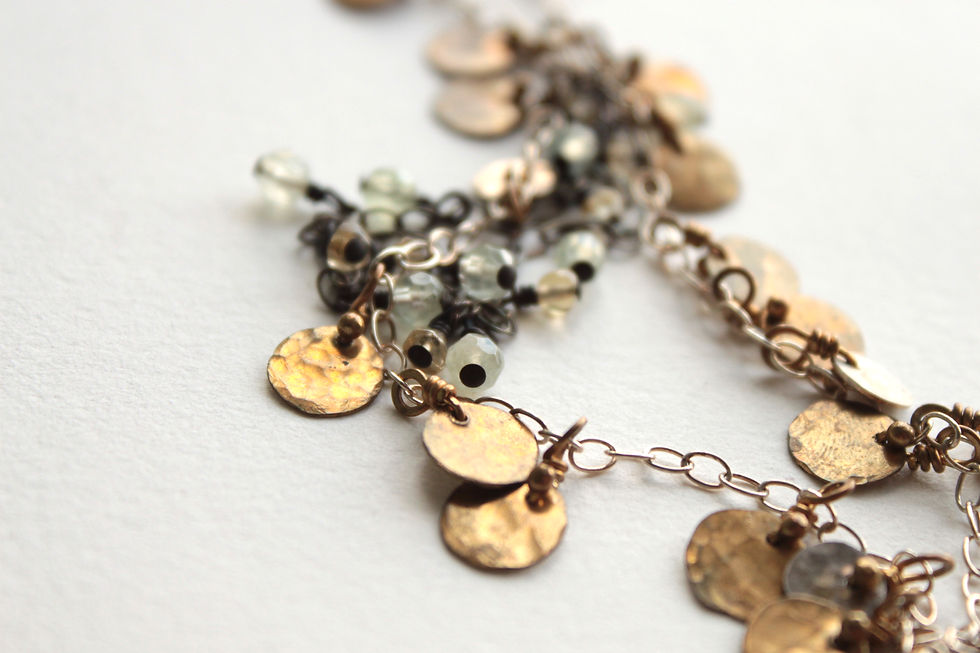 Thumbnail: Prehnite & Brass Enchantment Necklace