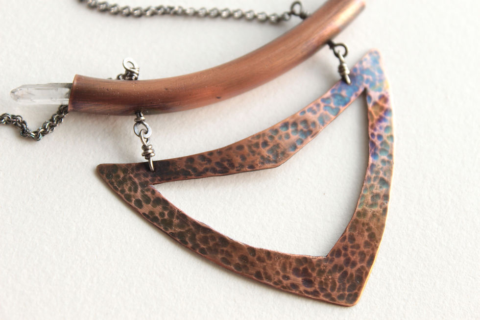 Thumbnail: Femme Warrior Necklace in Copper