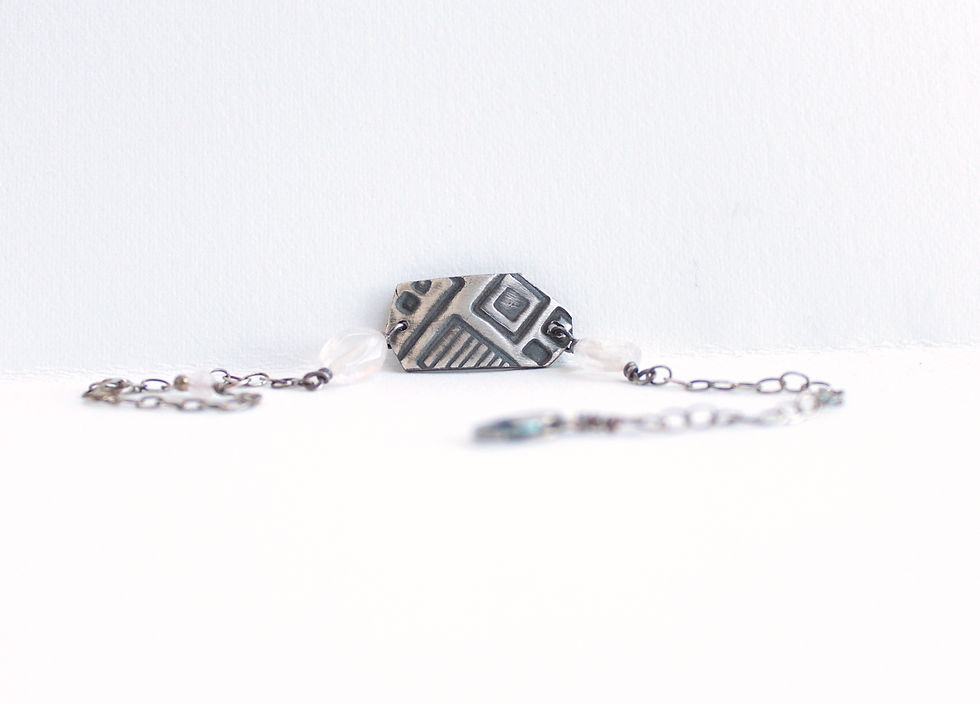 Thumbnail: Geometric Tab & Quartz Bracelet