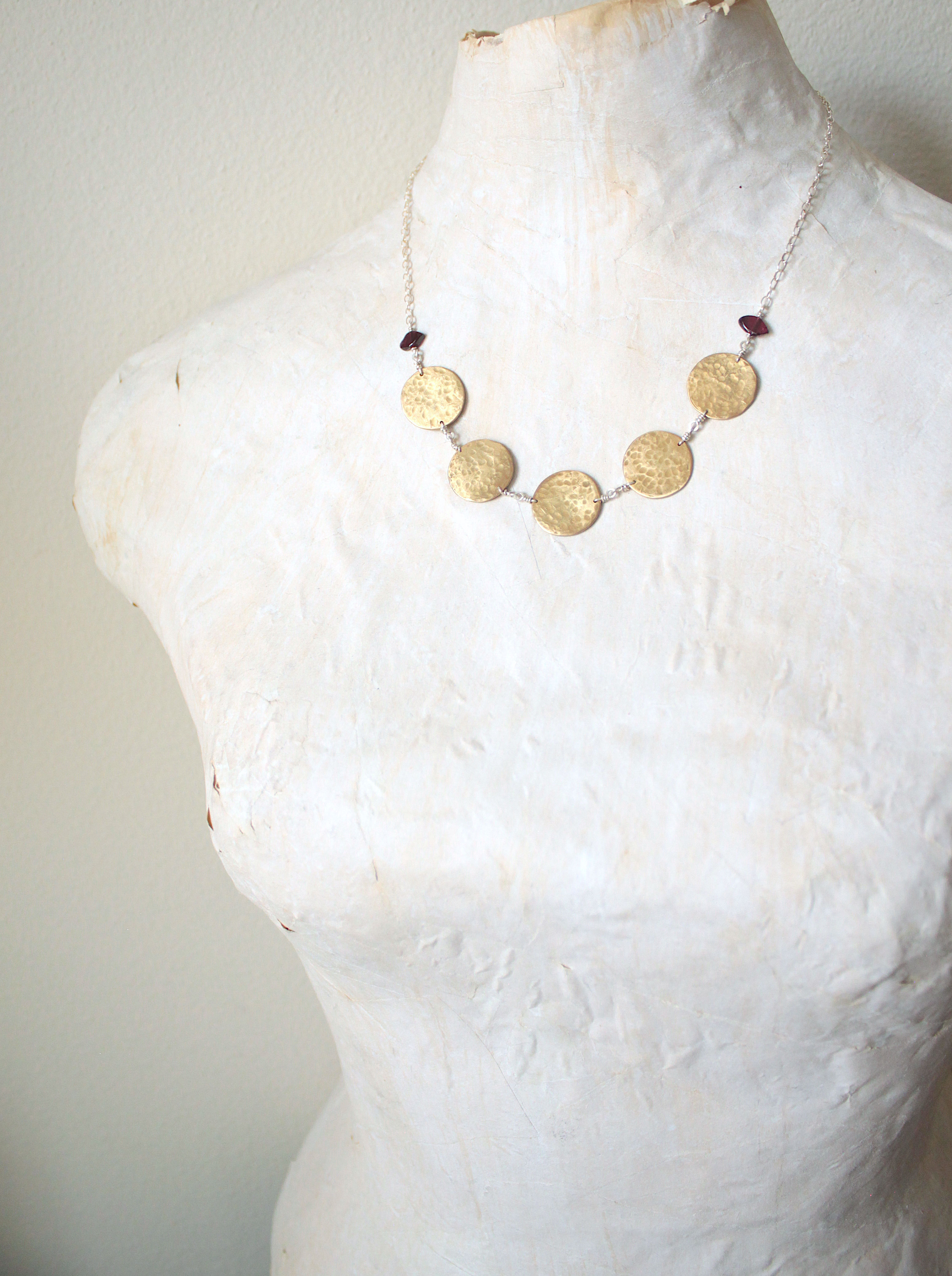 Brass Coin Traveler Necklace