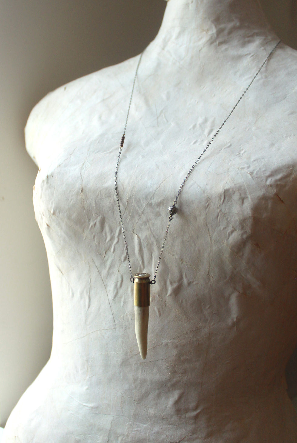 Thumbnail: Impacted Straight Antler Necklace