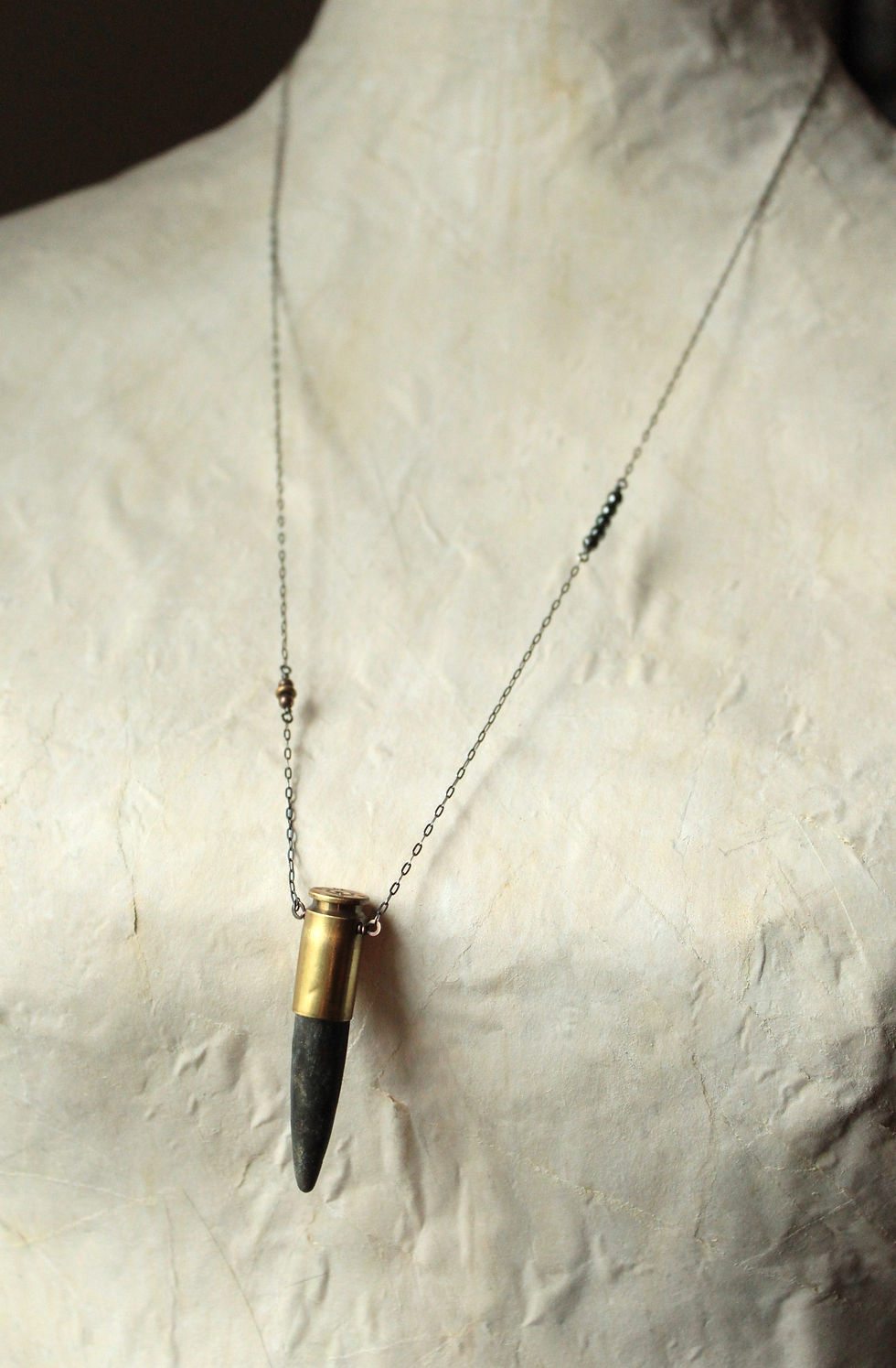 Thumbnail: Impacted Belemite Bullet Layering Necklace