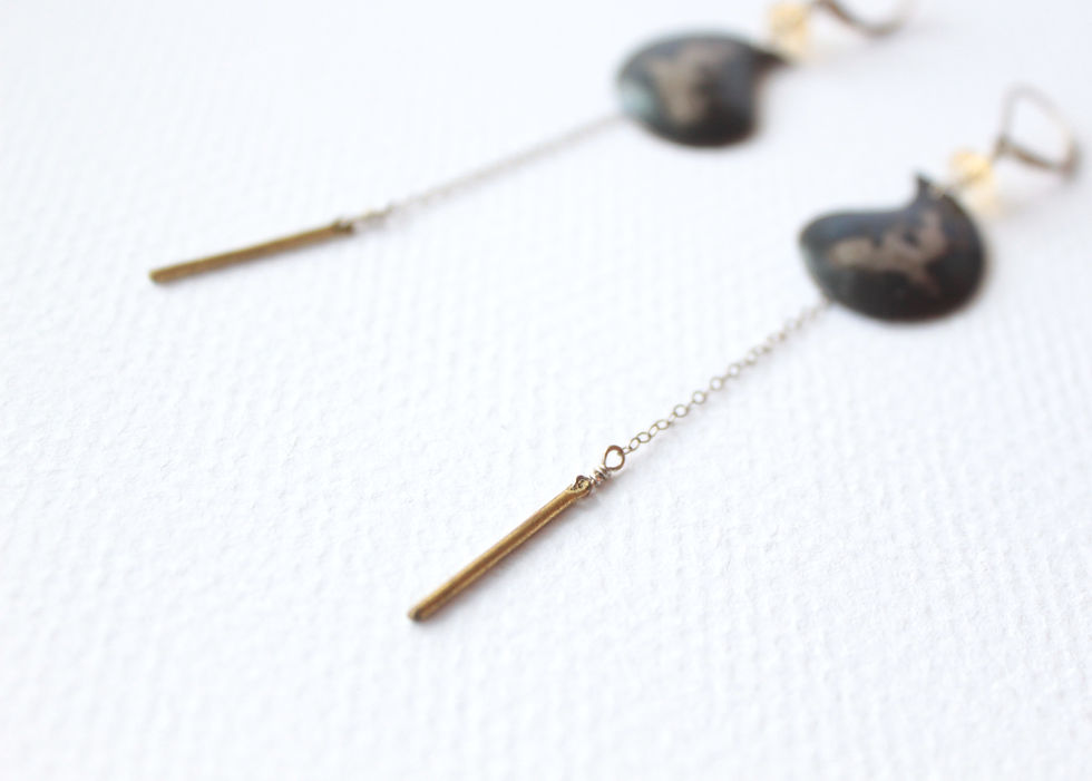 Thumbnail: Nepalese Dancer & Dangling Bar Earrings