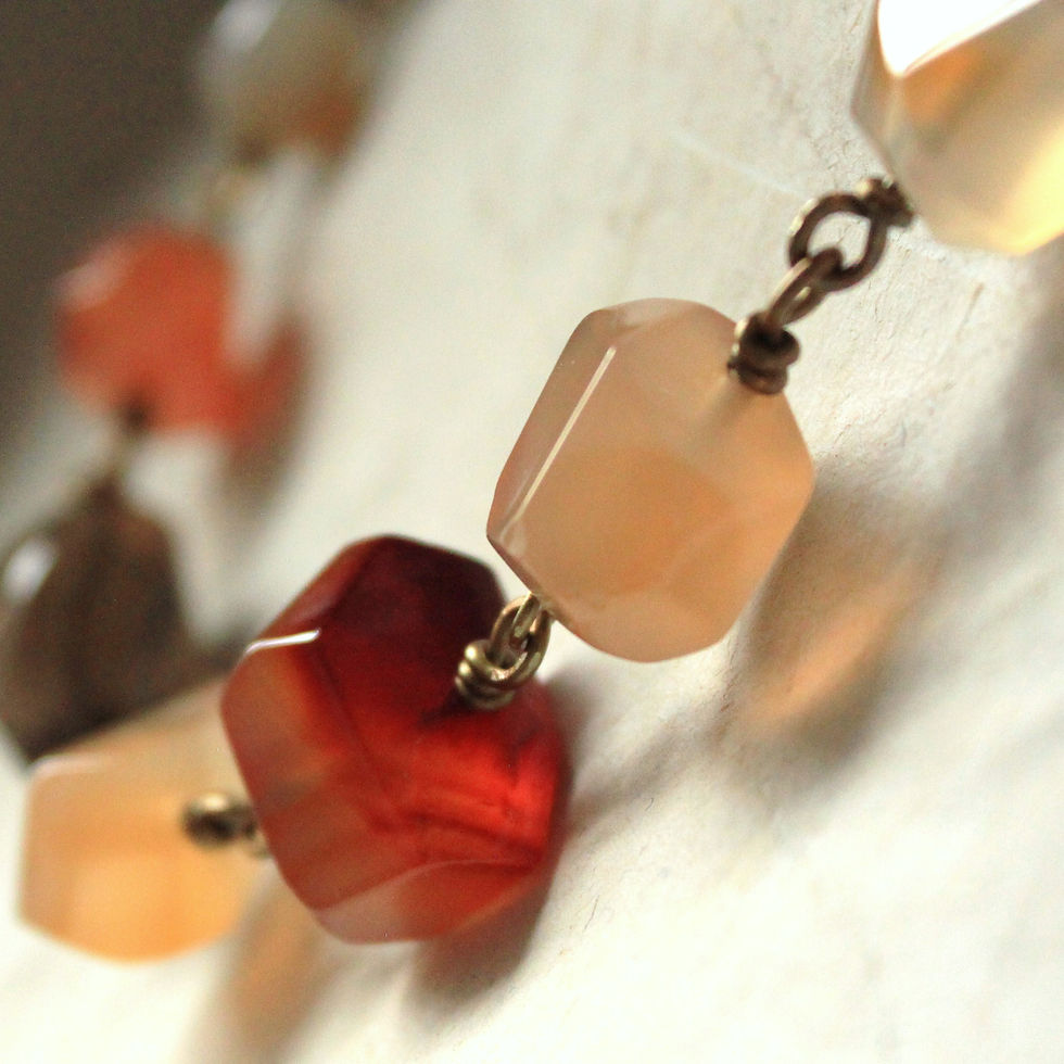 Thumbnail: Big Citine & Smoky Quartz Necklace