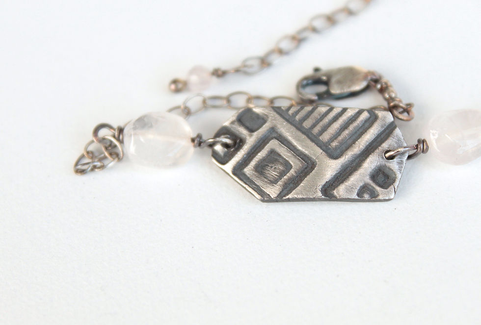 Thumbnail: Geometric Tab & Quartz Bracelet
