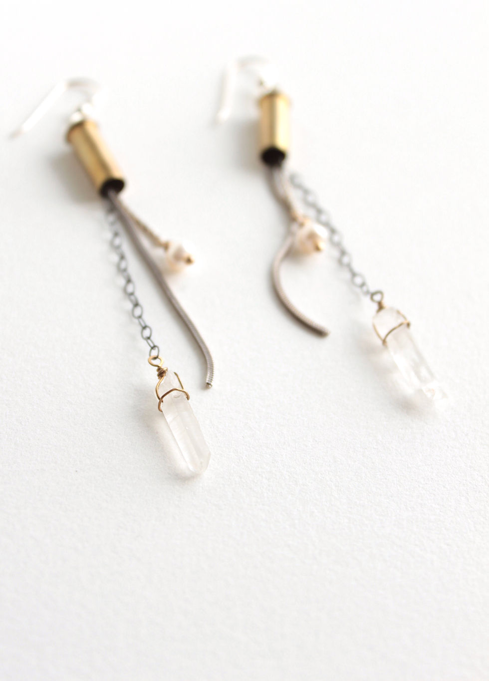Thumbnail: Charmed Fringe Casing Earrings