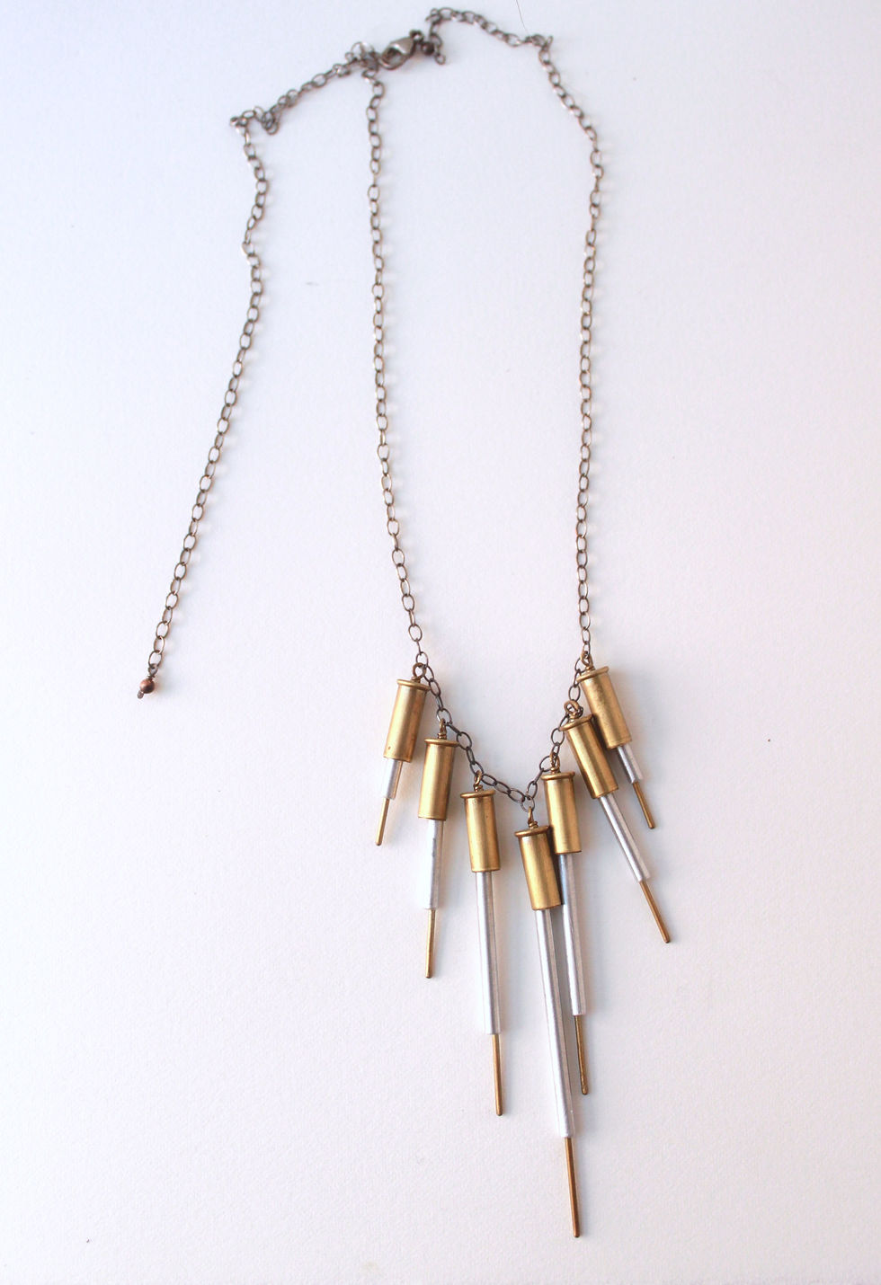 Thumbnail: Aluminum Quilled Fringe Statment Necklace