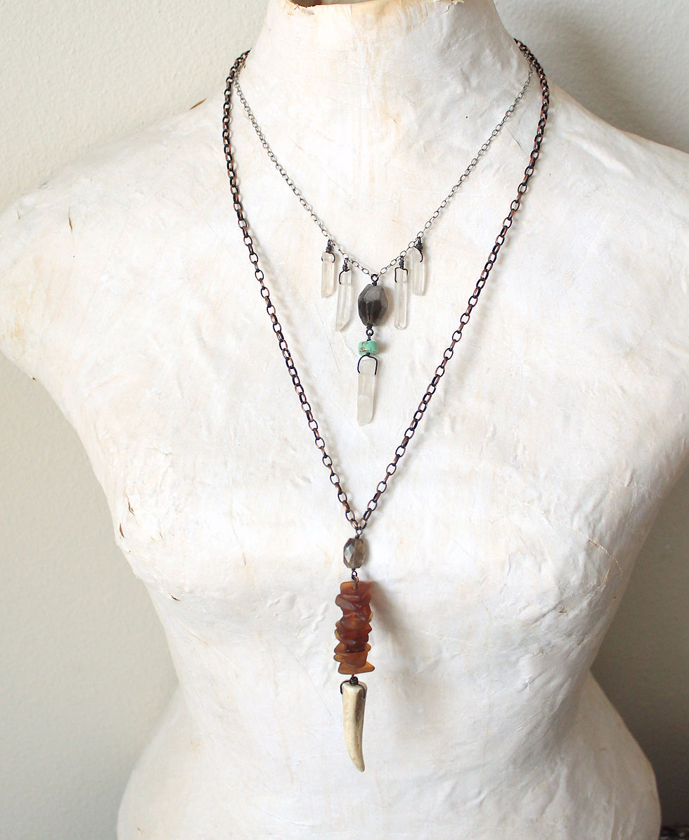 Thumbnail: Warrior Chandelier Necklace