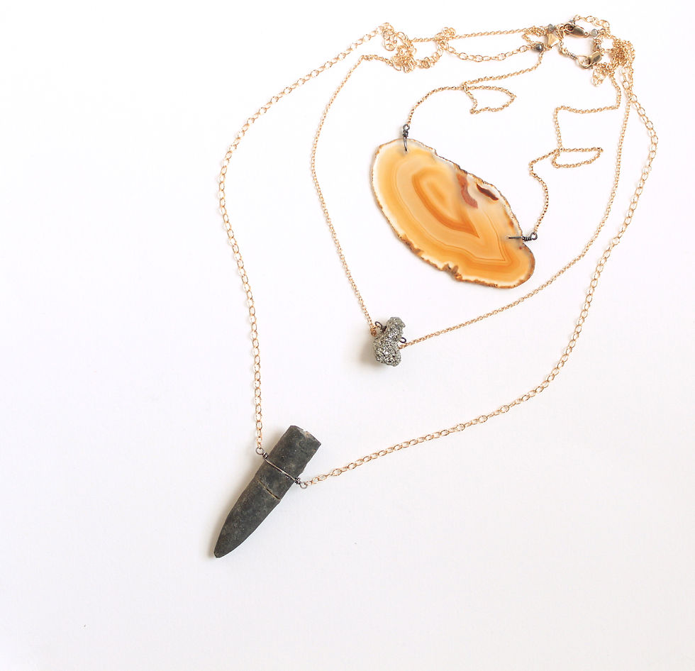 Thumbnail: Golden Agate Slice Amulet