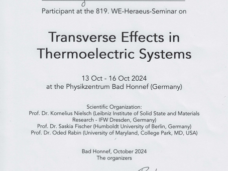 2024.10_WE-Heraeus-Seminar Best Poster Prize