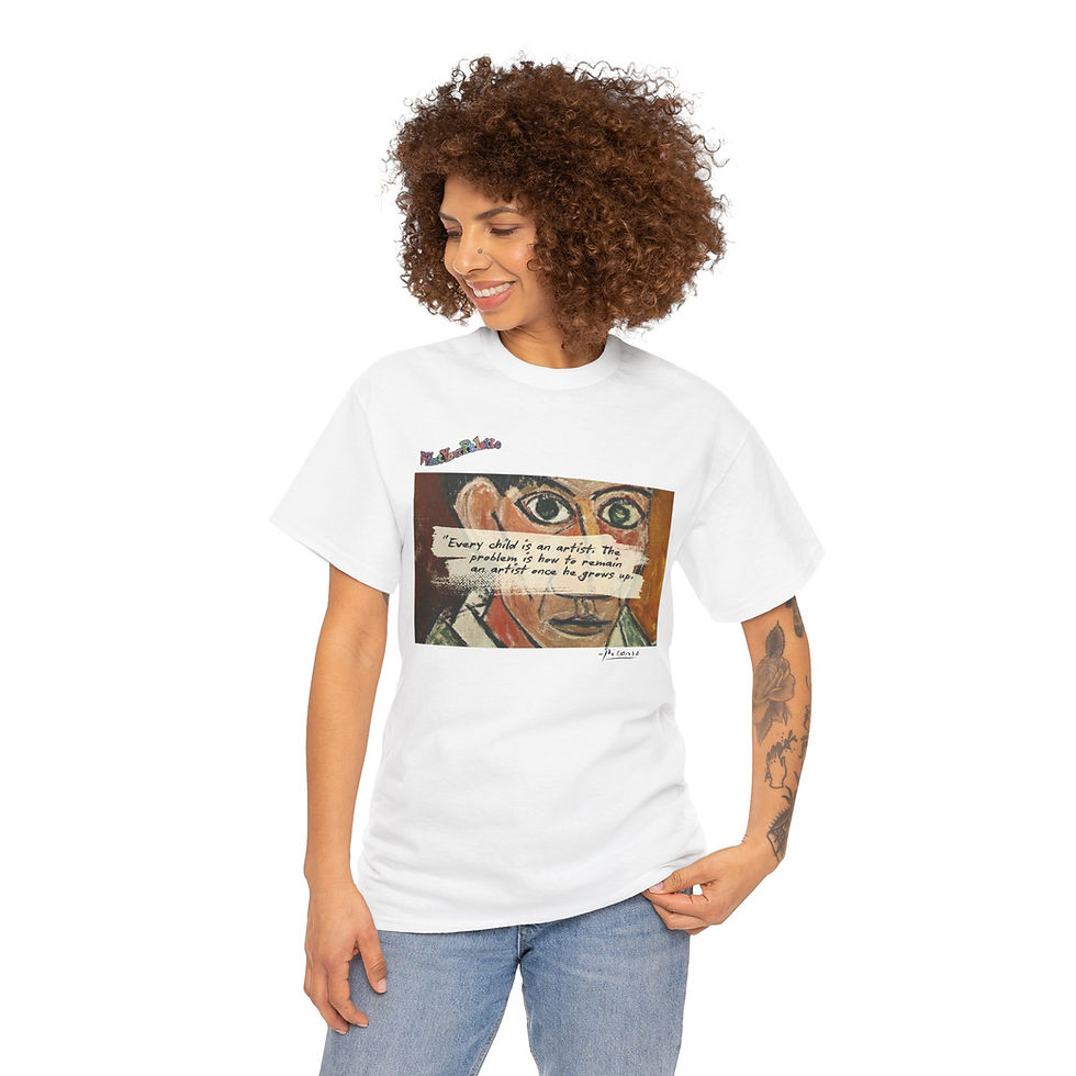 Thumbnail: Pablo Picasso Inspirational Quote T-Shirt - "Every Child is an Artist"