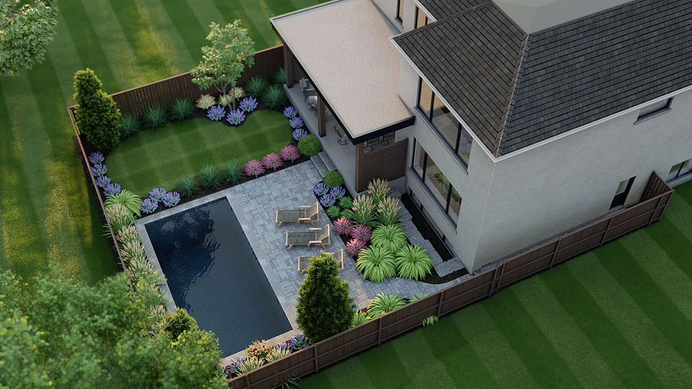 European Romantic Backyard