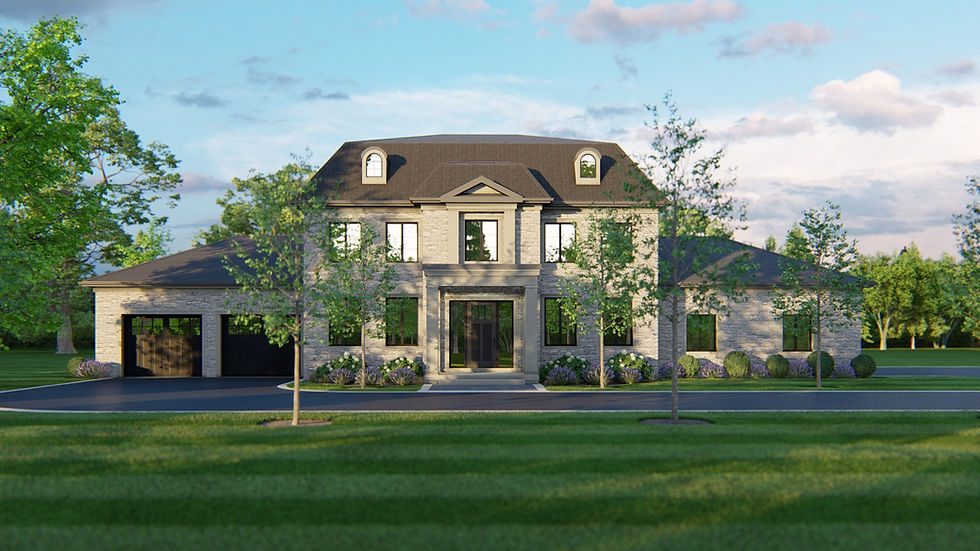 French Provincial Front Elevation