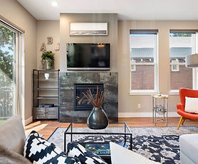 Living room at 340 S Lafayette Street #102 Denver CO 80209