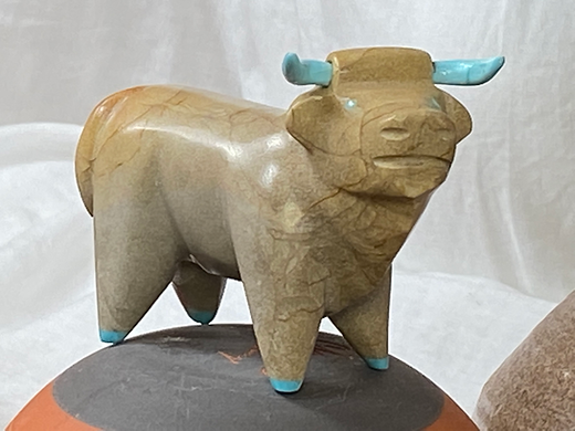 Hand-Carved Zuni Bull Fetish | Tobacco Row Offering