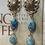 Thumbnail: "GOLDEN HILLS" Turquoise & Sterling Silver Oval Concho Earrings