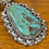 Thumbnail: Sonoran Turquoise & Sterling Silver TUFA CAST Pendant with Shepherd's Hook