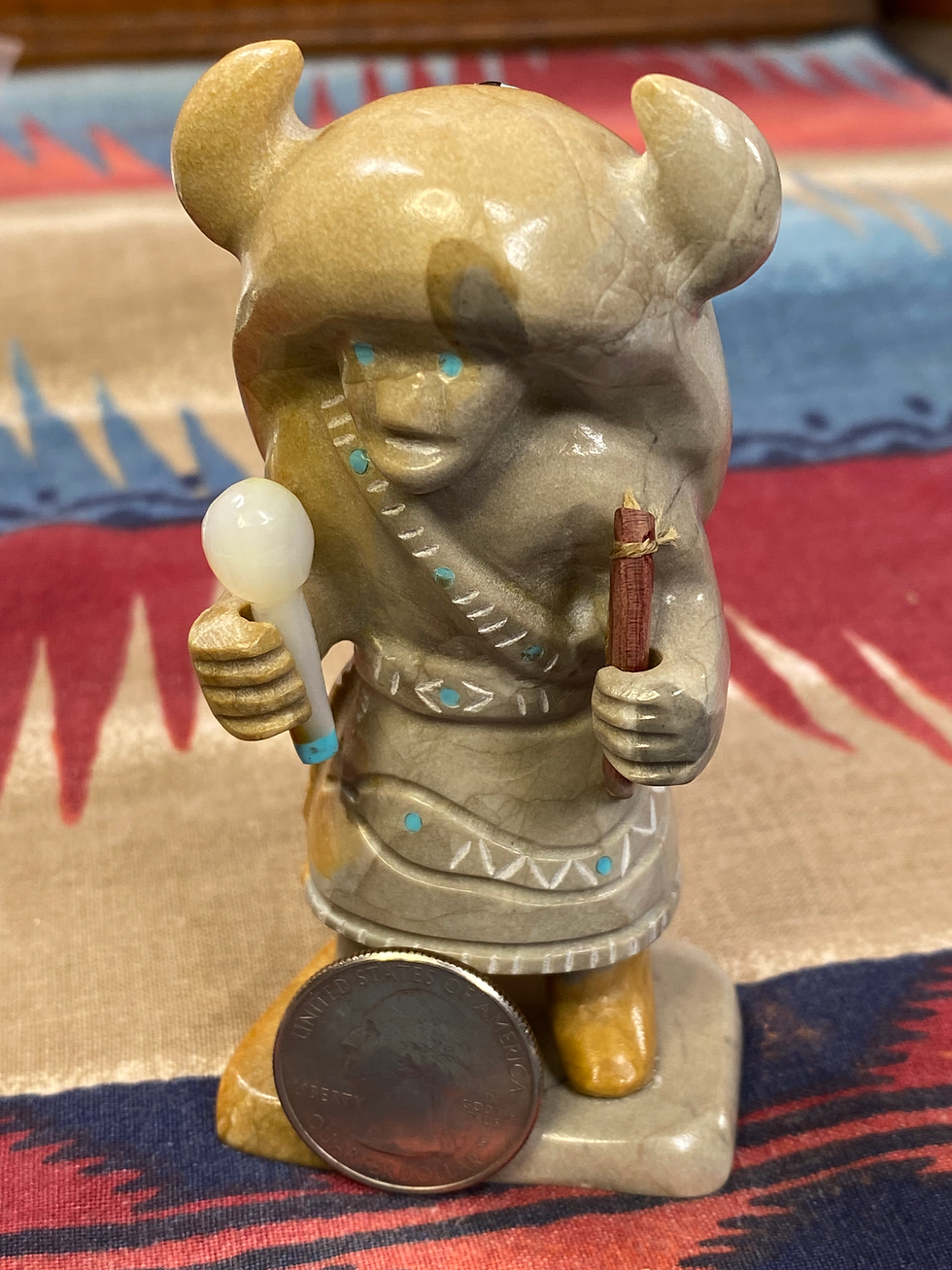 Thumbnail: Hand-Carved Zuni Buffalo Dancer