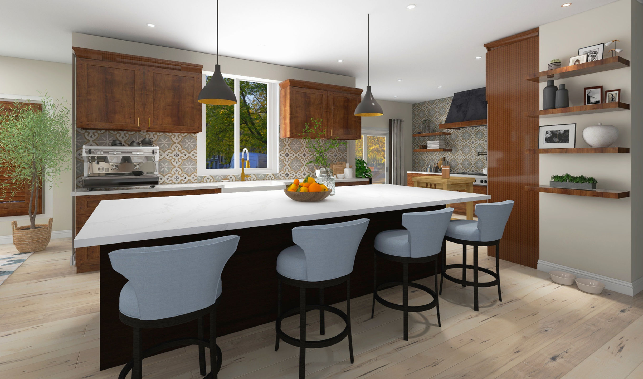 Refined Farmhouse Kitchen Design