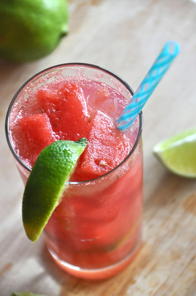 Watermelon Limeade Cocktail