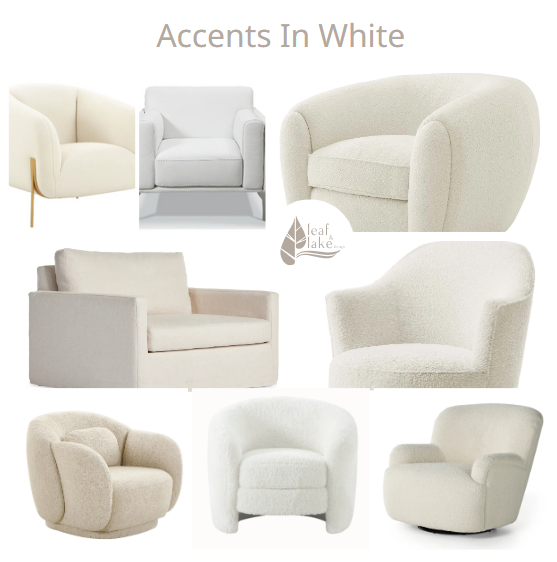Neutral accent chairs