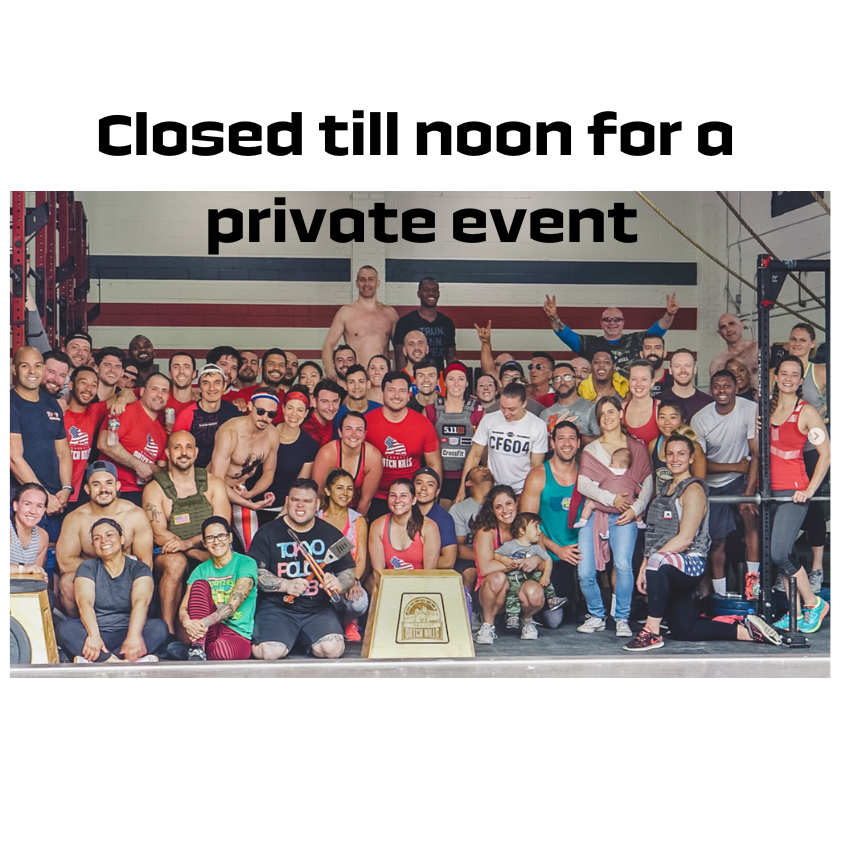 Closed for Private Event.