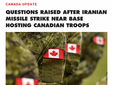 The federal government is facing questions after reports revealed an Iranian missile strike near a Kuwait air base hosting Canadian Forces personnel, though officials say all troops are safe.