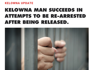 31-year old George Hossfeld was re-arrested for the charge of theft under $5,000 after being released from jail, walking across the street and stealing muffins from a nearby bakery.