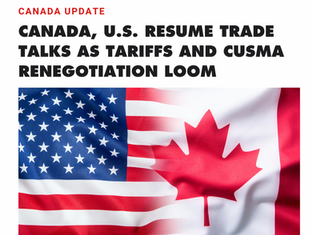 Canada’s trade minister met his U.S. counterpart in Washington for the first face-to-face talks since negotiations collapsed last fall, as both countries prepare for high-stakes CUSMA renegotiations.