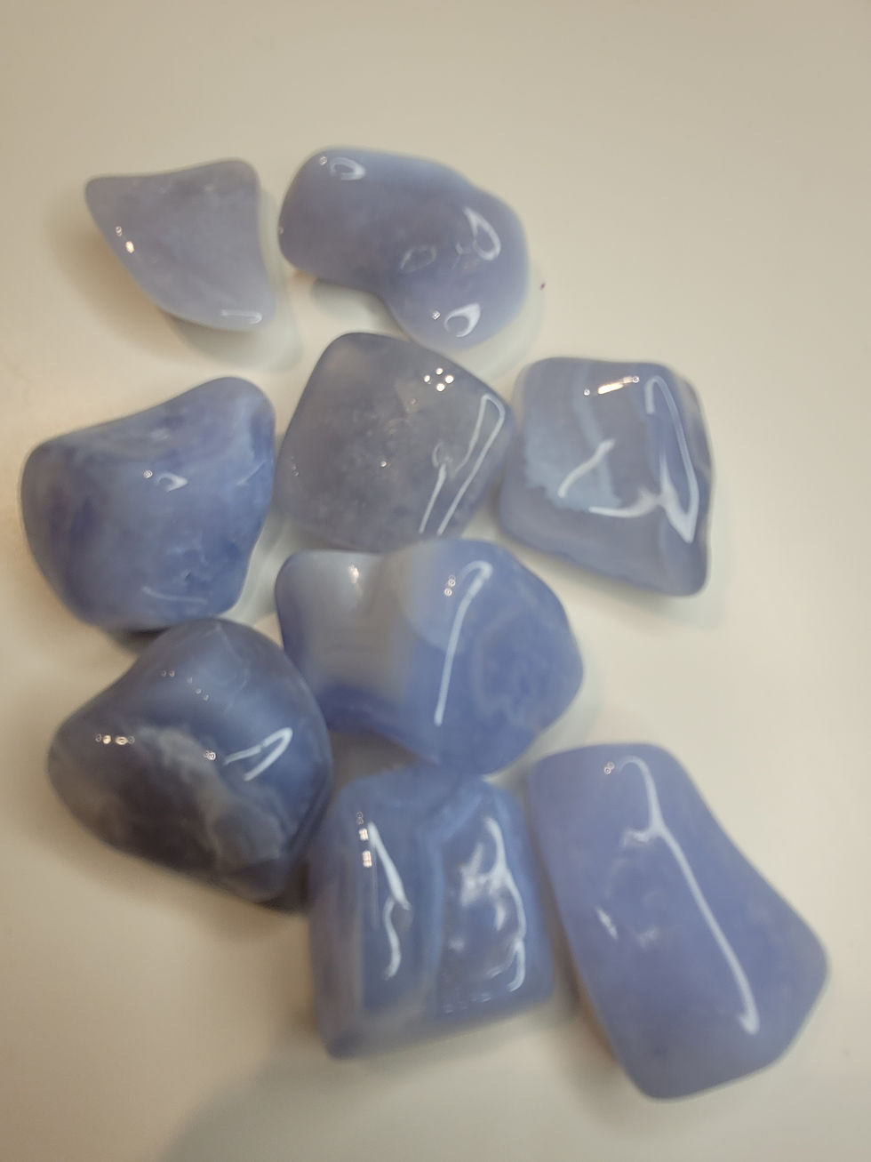 Calcédoïne bleue 30 a 40mm