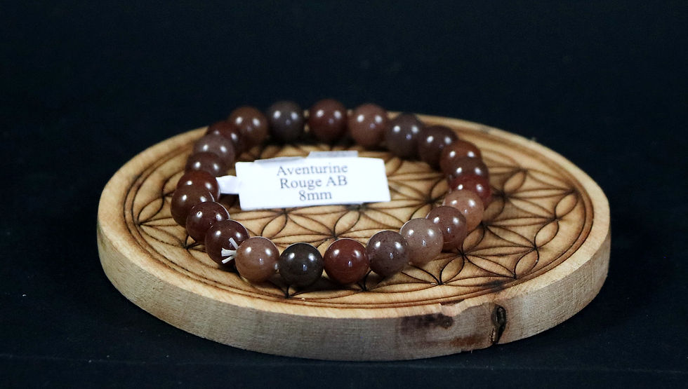 Bracelet en Aventurine Rouge 8mm