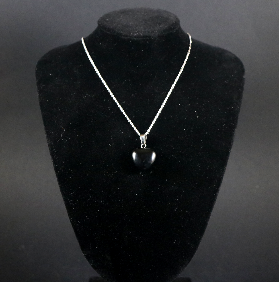 Pendentif coeur en Onyx