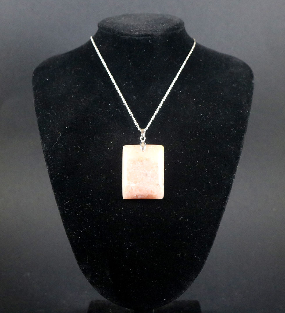 Pendentif en Calcite Orange