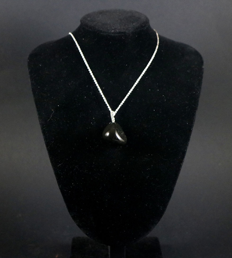 Pendentif pierre roulée en Onyx