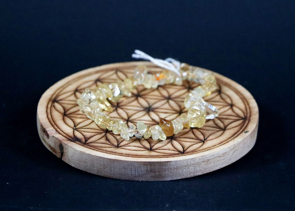 Bracelet en Citrine naturelle baroque