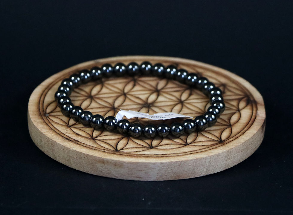 Bracelet en Hématite 6mm