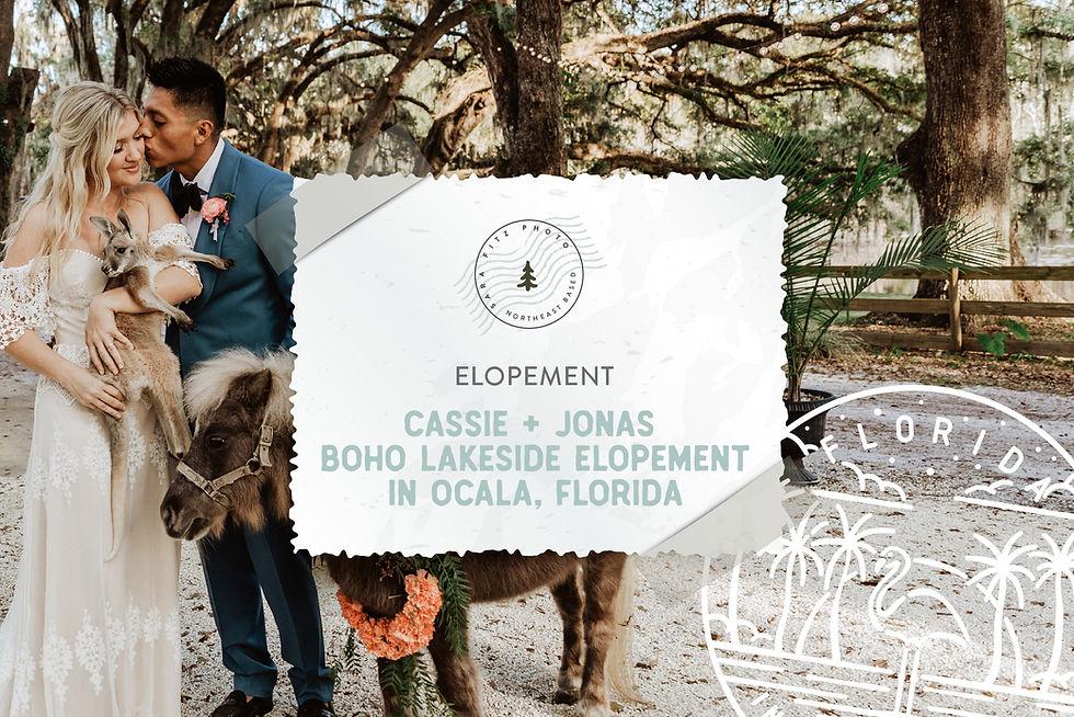 Boho Lakeside Elopement in Ocala, Florida