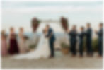 First Kiss at Wedding Ceremony