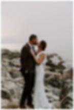 Adventure Elopement Photography at Otter Point, Acadia National Park, Maine